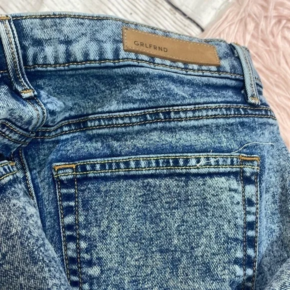 Grlfrnd Reed In Easy Street High Rise Slim Jeans Stone Wash - Picture 10 of 10